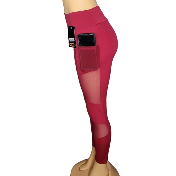 Sport Mesh Panel Gym Leggings | - Picture 2 of 4